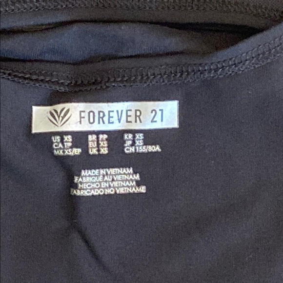Forever 21 Black Sports Bra Sleek Intimates Mesh - Picture 5 of 8